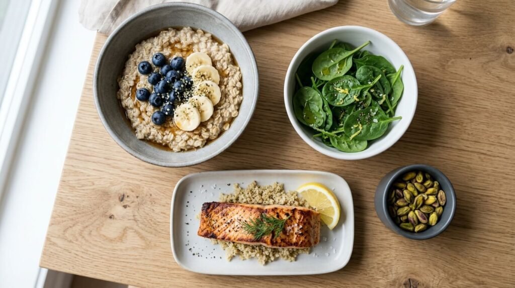 고혈압 예방에 좋은 5가지 핵심 음식의 성분별 효능 비교표