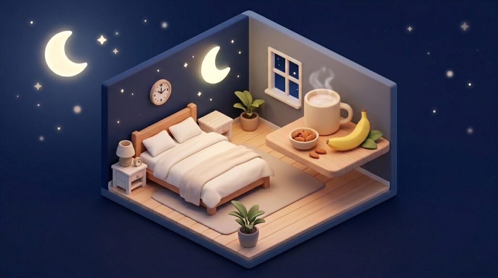 수면 장애 극복을 위한 자극 통제법 실천과 숙면에 좋은 음식 가이드