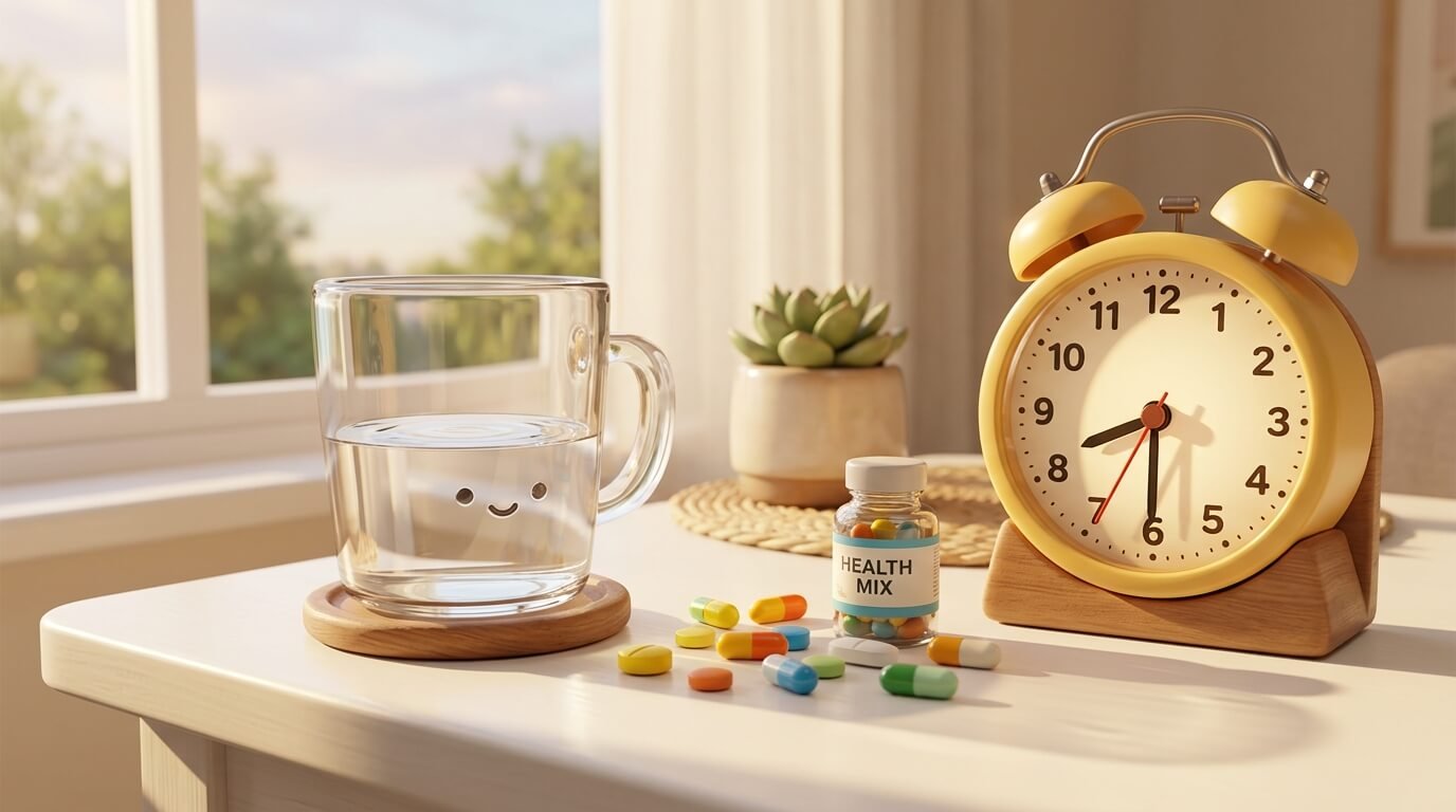 7가지 필수 영양제 복용 시간, 효과를 200% 높이는 황금 시간대 총정리