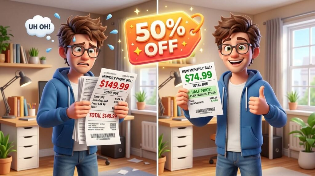 알뜰폰 요금제 비교 3D 캐릭터 가이드