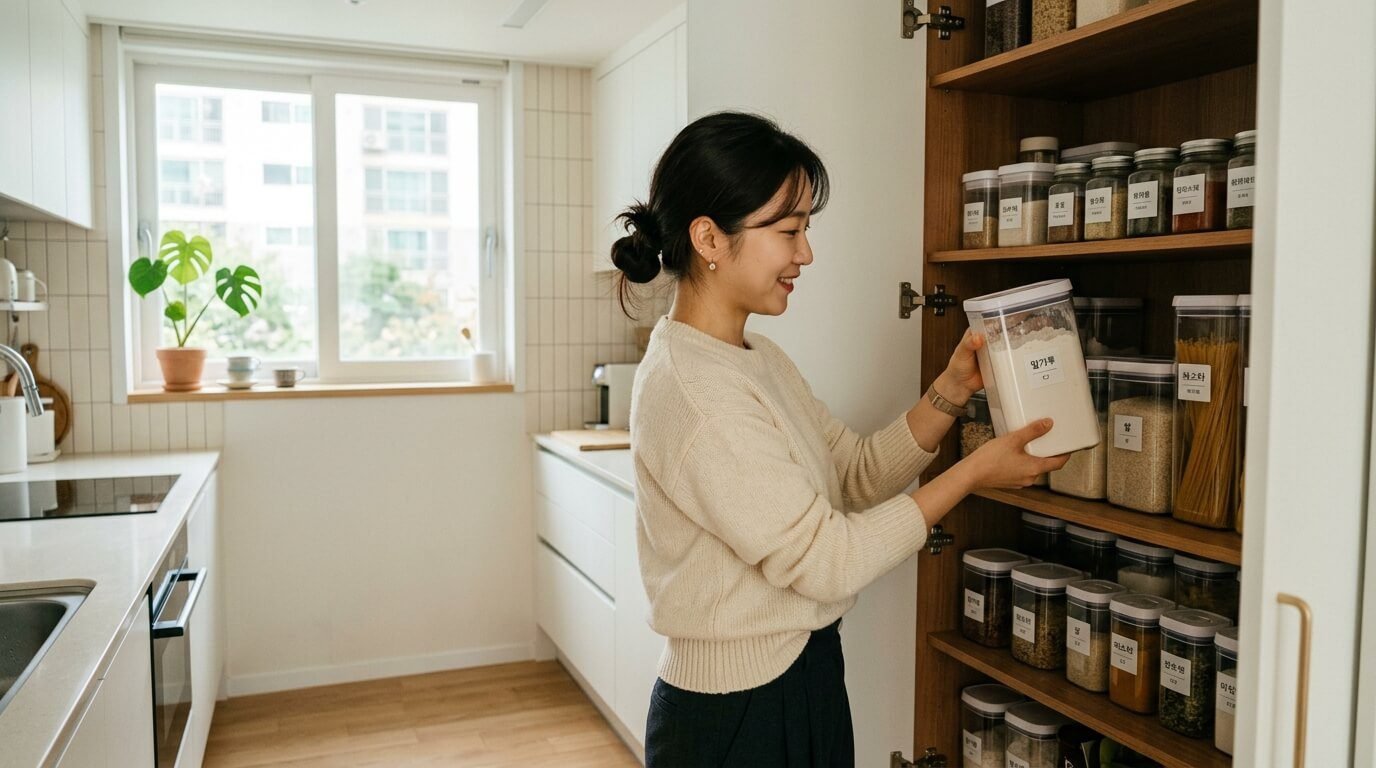 밀가루 오래 보관하는 방법과 건식 식품 눅눅함 막는 정리 방법