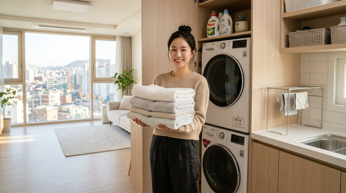 수건 냄새 제거하는 현실적인 세탁법과 보송하게 관리하는 방법